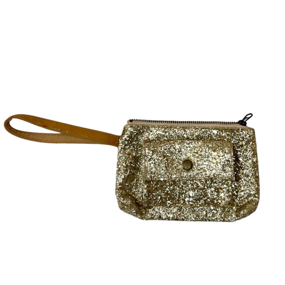 J.Crew Crewcuts Gold Glitter Wristlet Clutch